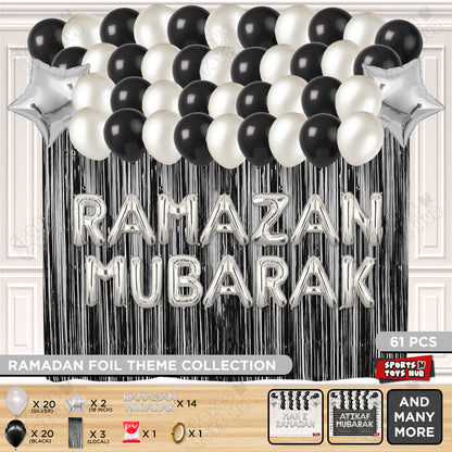 Ramazan Mubarak Foil Balloon Curtain Theme Collection