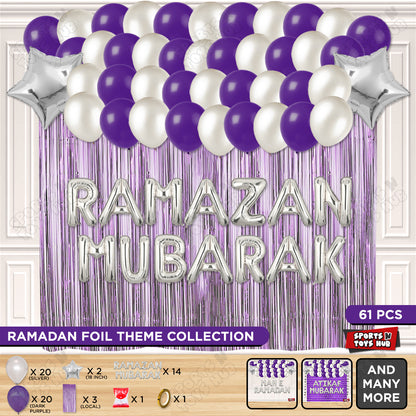 Ramazan Mubarak Foil Balloon Curtain Theme Collection