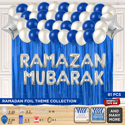 Ramazan Mubarak Foil Balloon Curtain Theme Collection