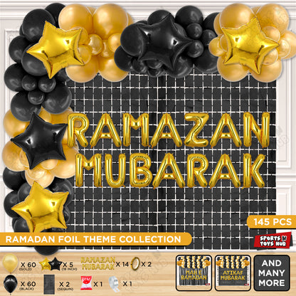Ramazan Mubarak Foil Balloon Arch Theme Collection