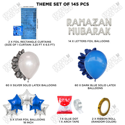 Ramazan Mubarak Foil Balloon Arch Theme Collection