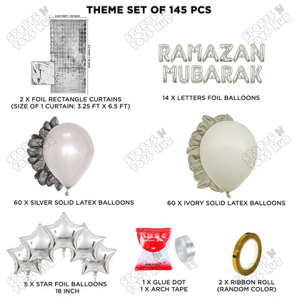 Ramazan Mubarak Foil Balloon Arch Theme Collection