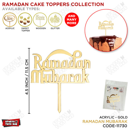 Ramadan Mubarak Acrylic Cake Topper