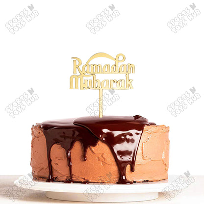 Ramadan Mubarak Acrylic Cake Topper