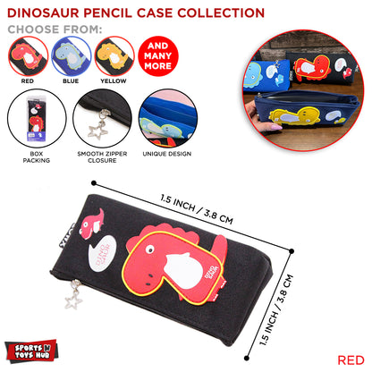 Dinasour Cartoon Printed Pencil Pouch Case