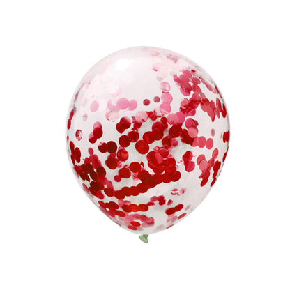 Confetti Transparent Balloons - Pack Of 10