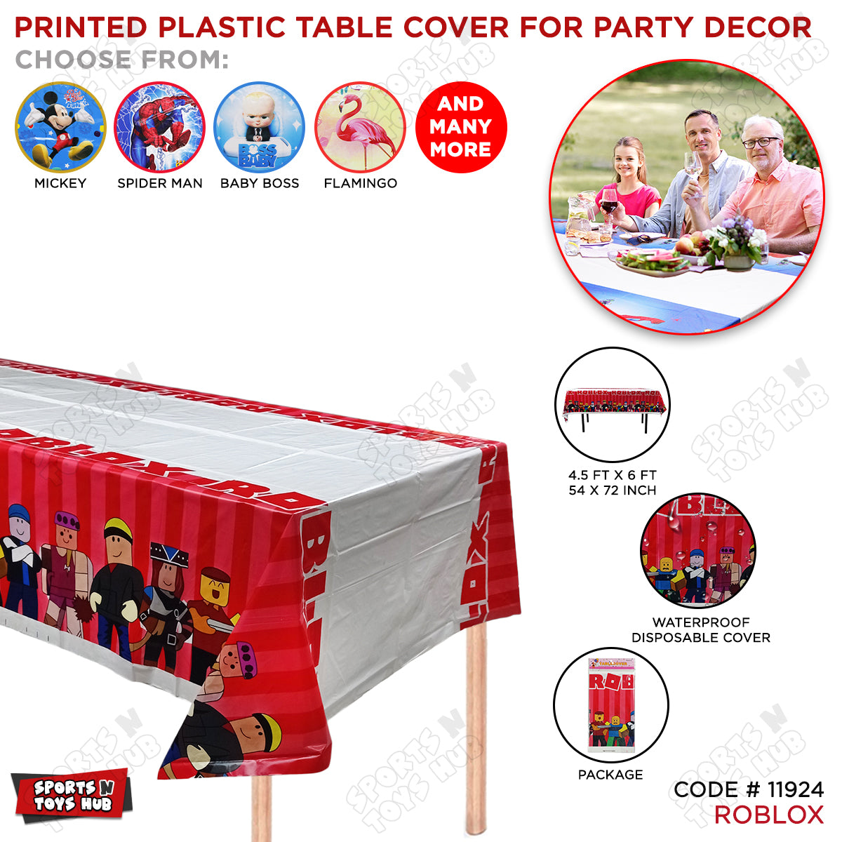 Roblox Printed Table Cover