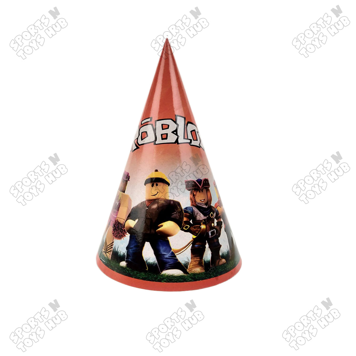 6 Pcs Happy Birthday Roblox Printed Caps