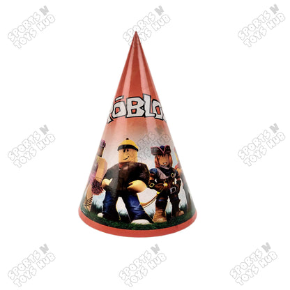 6 Pcs Happy Birthday Roblox Printed Caps