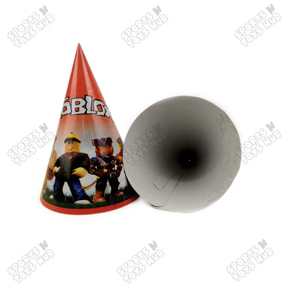 6 Pcs Happy Birthday Roblox Printed Caps