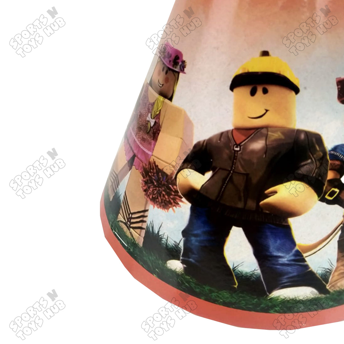 6 Pcs Happy Birthday Roblox Printed Caps
