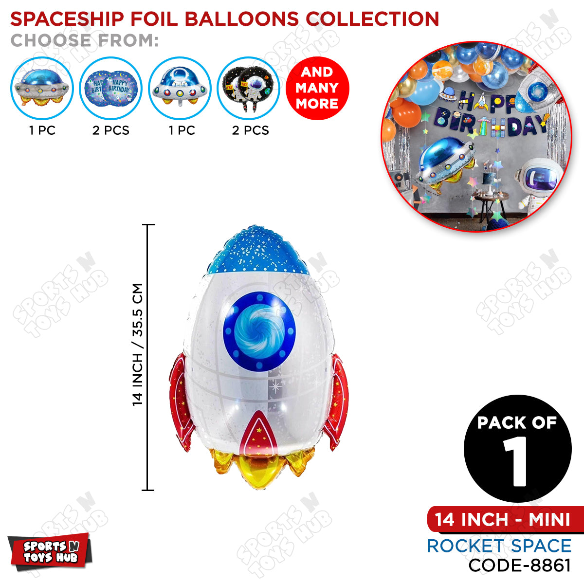 Roc_ket Foil Balloon Collection