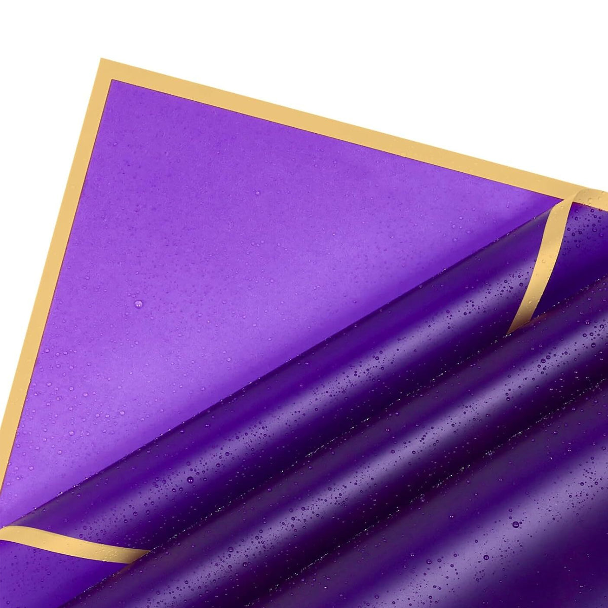 Flower Bouquet RoseGold Border Double Sided Style Sheet Collection, Flower Sheet, Wrapping Paper