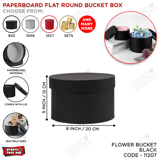 Round Shape Flat Paper Cardboard Round Flower Bouquet Gift Boxes With Lid