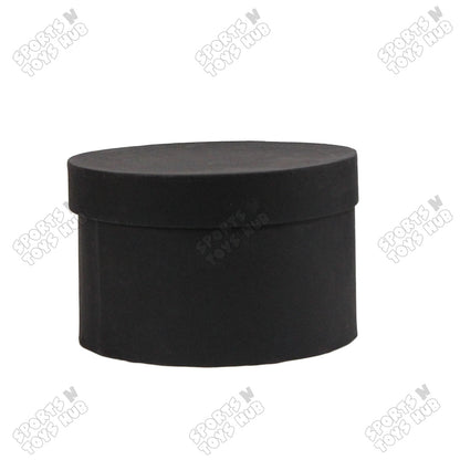 Set of 3 Round Flat Cardboard Flower Gift Boxes with Lids – 5, 6, & 7 Inch Paper Bouquet Boxes for Roses & Floral Arrangements, Flower Packaging & Gift Wrapping