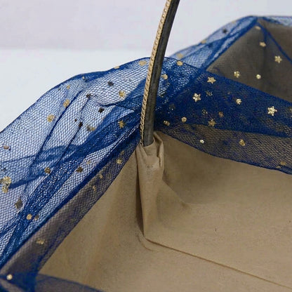 Fancy Net Blue Gift Basket Set