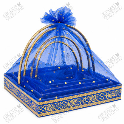 Fancy Net Blue Gift Basket Set