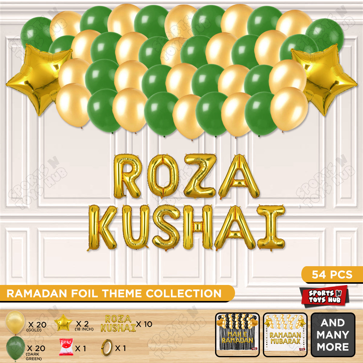 Roza Kushai Foil Balloon Garland Theme Collection