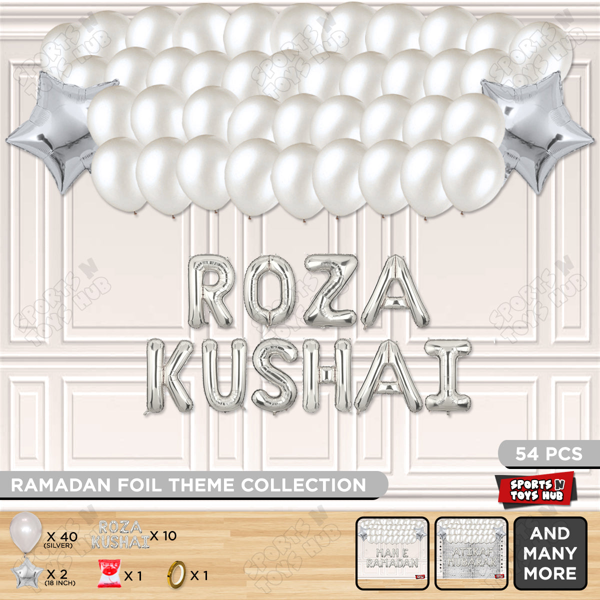 Roza Kushai Foil Balloon Garland Theme Collection