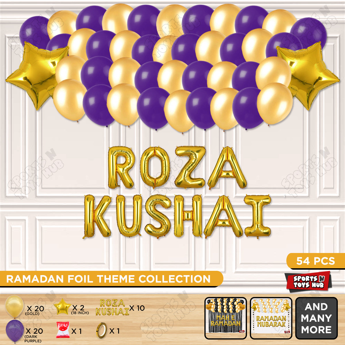 Roza Kushai Foil Balloon Garland Theme Collection