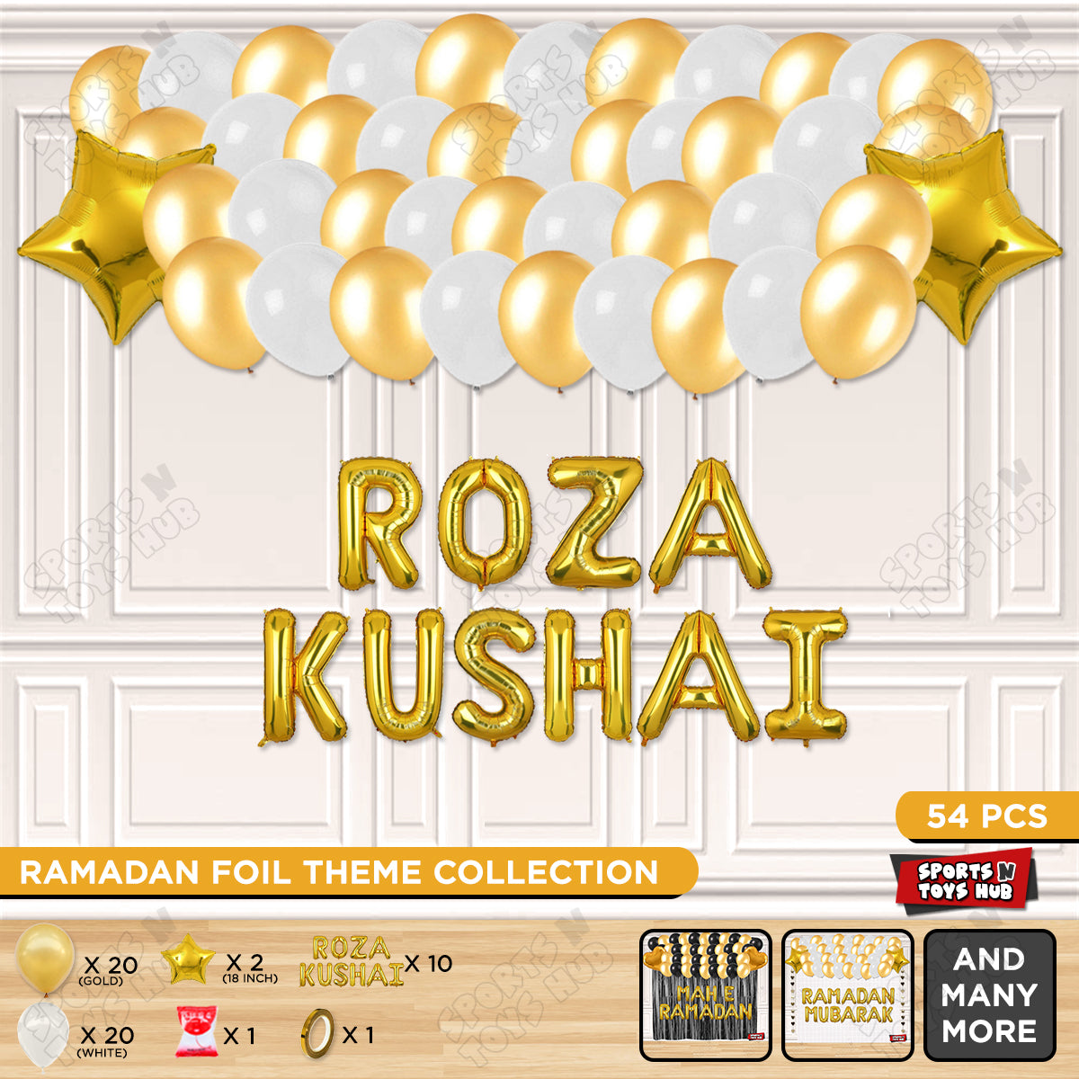 Roza Kushai Foil Balloon Garland Theme Collection