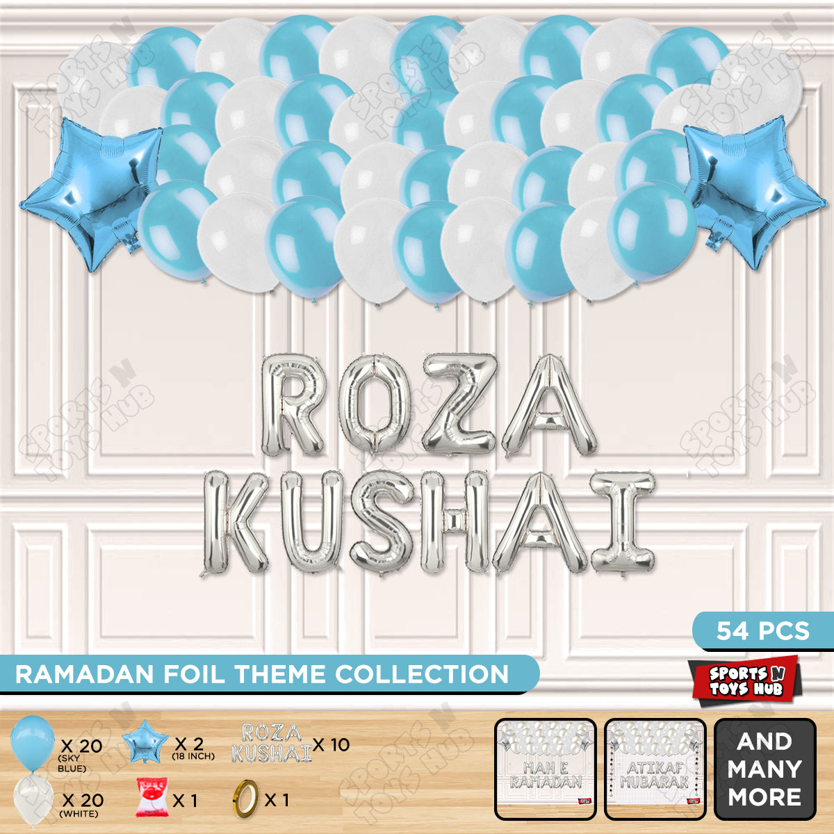 Roza Kushai Foil Balloon Garland Theme Collection