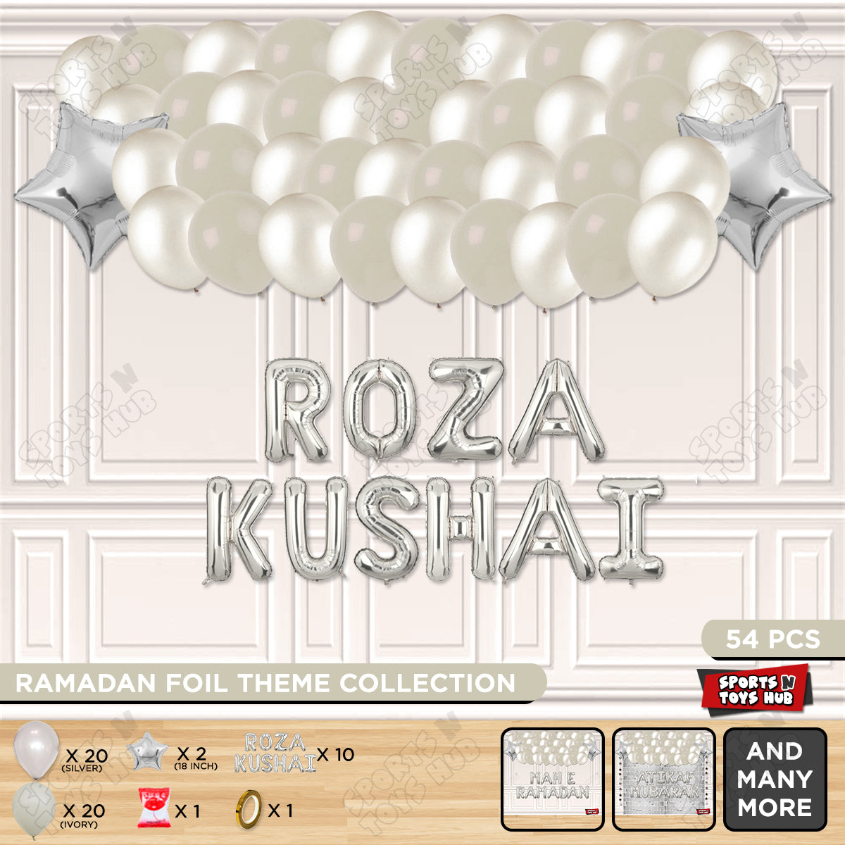 Roza Kushai Foil Balloon Garland Theme Collection