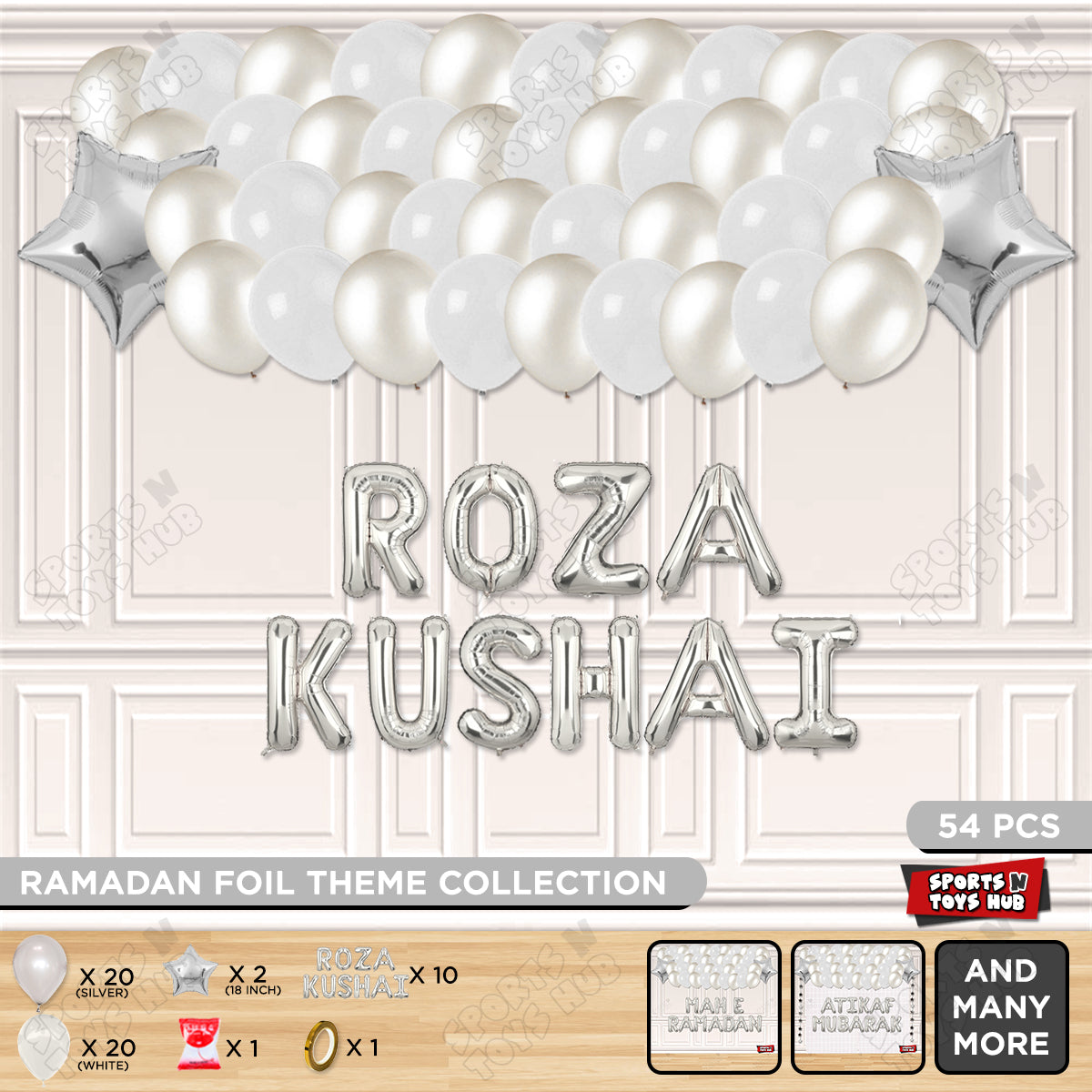 Roza Kushai Foil Balloon Garland Theme Collection
