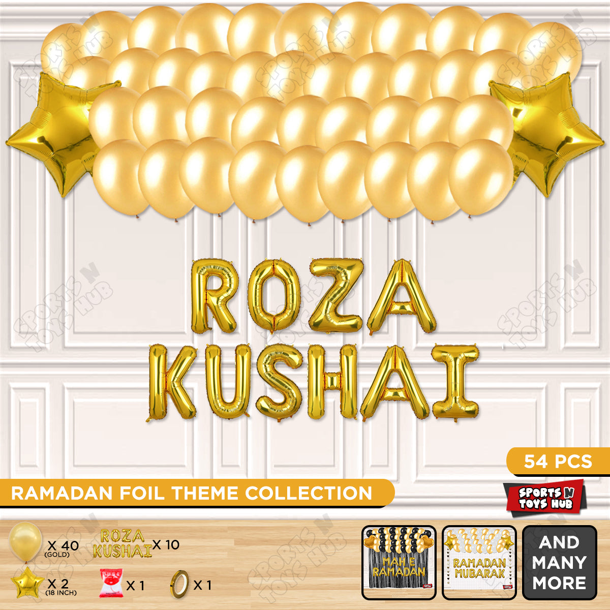 Roza Kushai Foil Balloon Garland Theme Collection