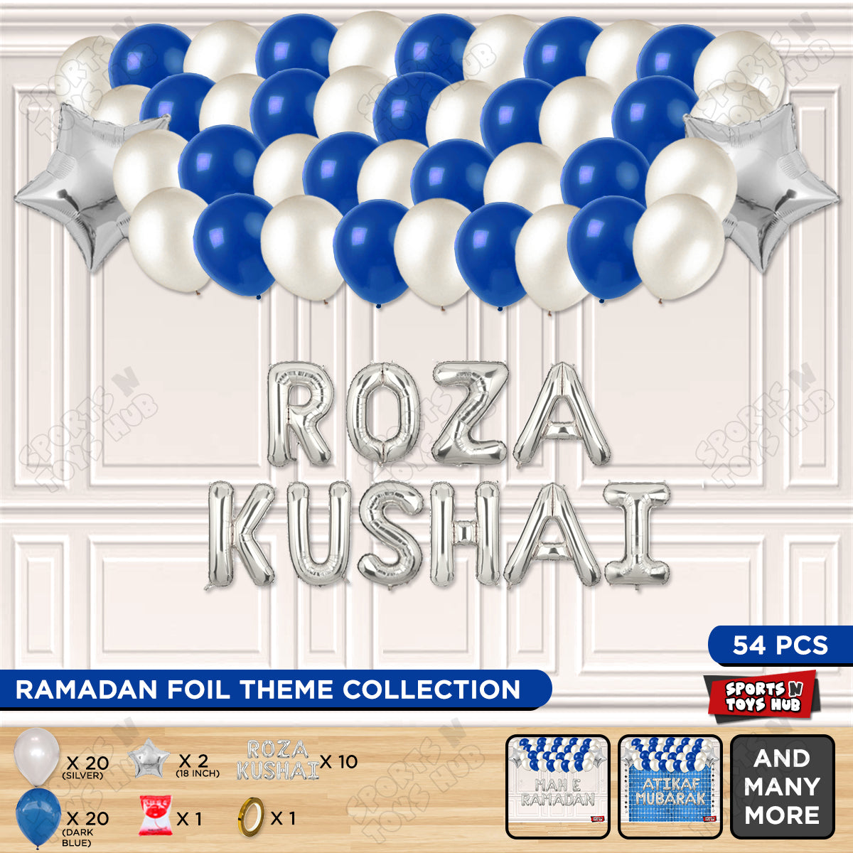 Roza Kushai Foil Balloon Garland Theme Collection