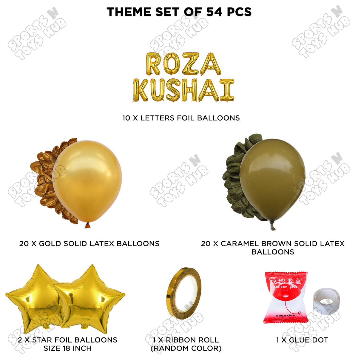 Roza Kushai Foil Balloon Garland Theme Collection