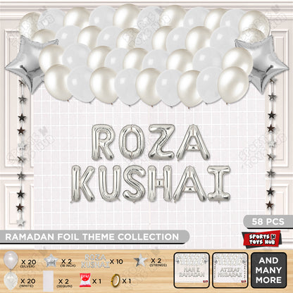 Roza Kushai Foil Balloon Rectangle Curtain Theme Collection