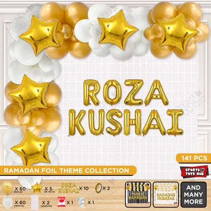 Roza Kushai Foil Balloon Arch Theme Collection