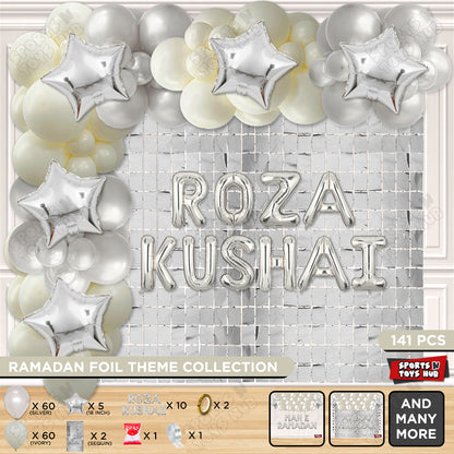 Roza Kushai Foil Balloon Arch Theme Collection