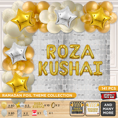 Roza Kushai Foil Balloon Arch Theme Collection
