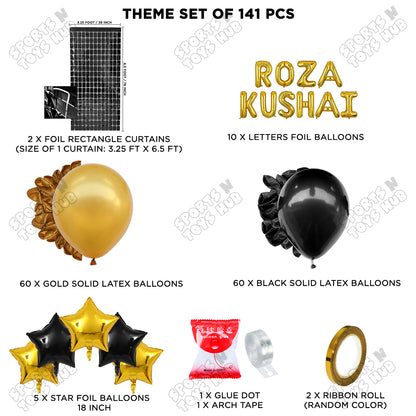 Roza Kushai Foil Balloon Arch Theme Collection