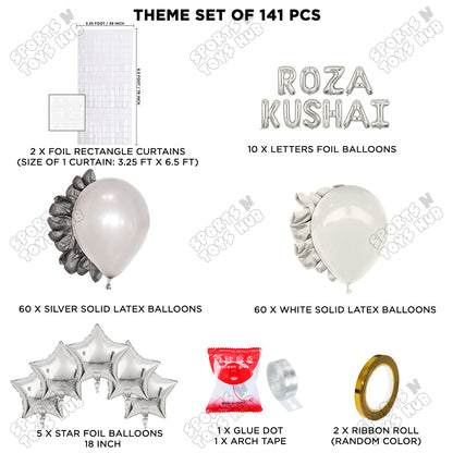 Roza Kushai Foil Balloon Arch Theme Collection
