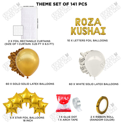 Roza Kushai Foil Balloon Arch Theme Collection