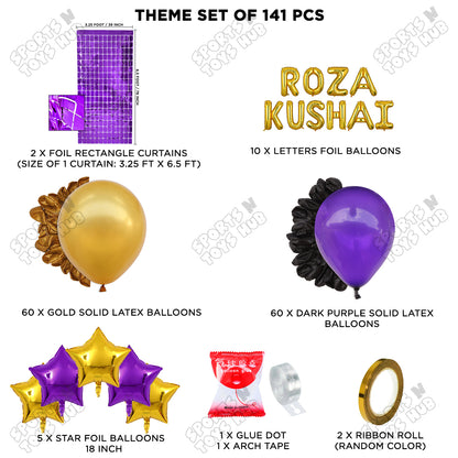 Roza Kushai Foil Balloon Arch Theme Collection