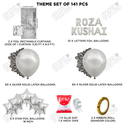 Roza Kushai Foil Balloon Arch Theme Collection