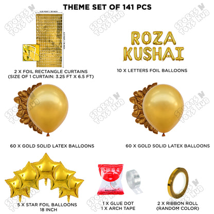 Roza Kushai Foil Balloon Arch Theme Collection