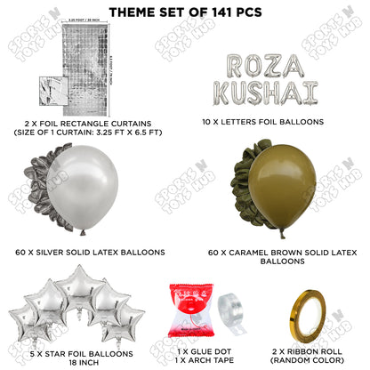 Roza Kushai Foil Balloon Arch Theme Collection