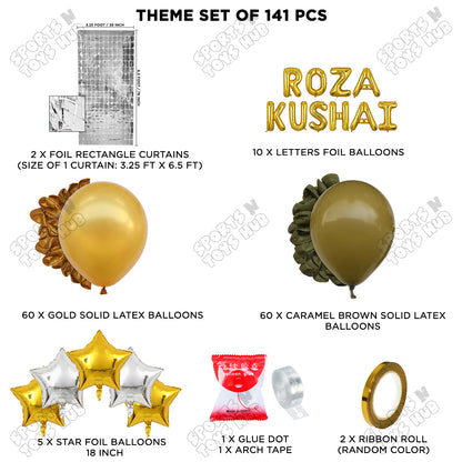 Roza Kushai Foil Balloon Arch Theme Collection