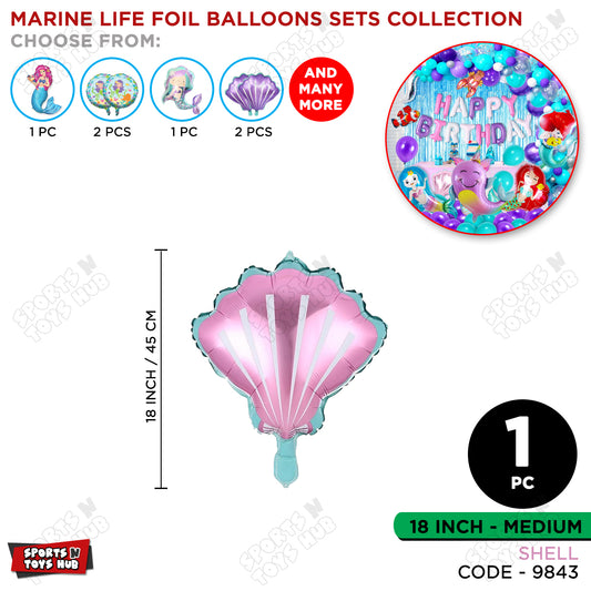 Sea-Shell Foil Balloon Collection