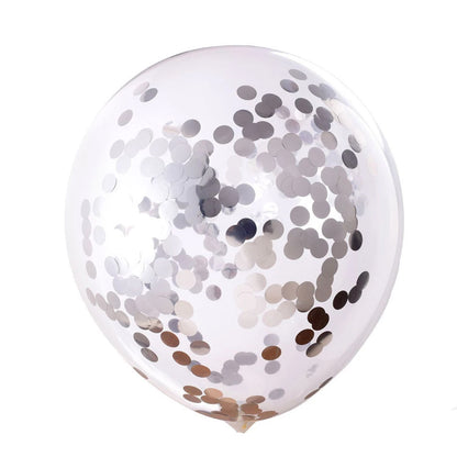 Confetti Transparent Balloons - Pack Of 10