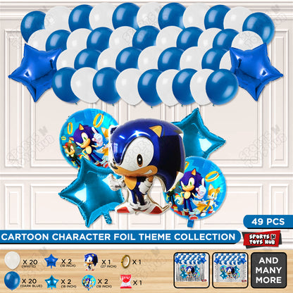 S_o_n_i_c Cartoon Character Foil Balloon Set Theme