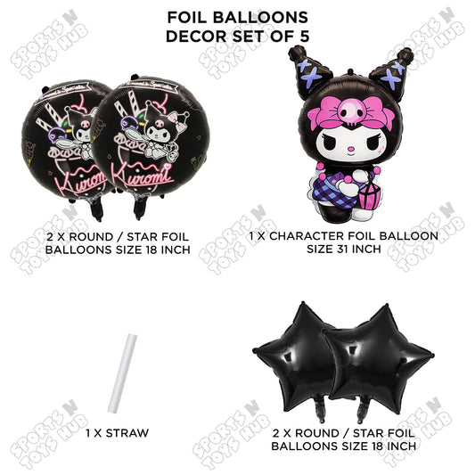 Sanrio Kuromi Foil Balloon Set