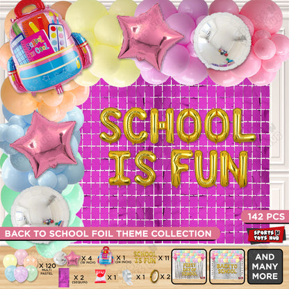 School Is Fun Foil Letters Theme Collection