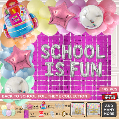 School Is Fun Foil Letters Theme Collection