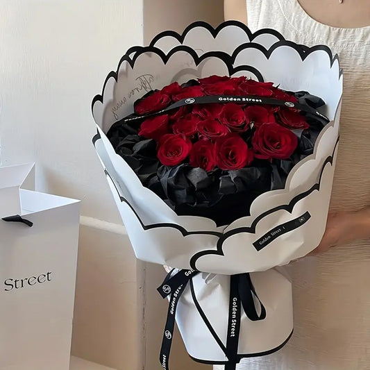 Sea Shell Shape Bouquet Wrapping Sheets - Pack of 10